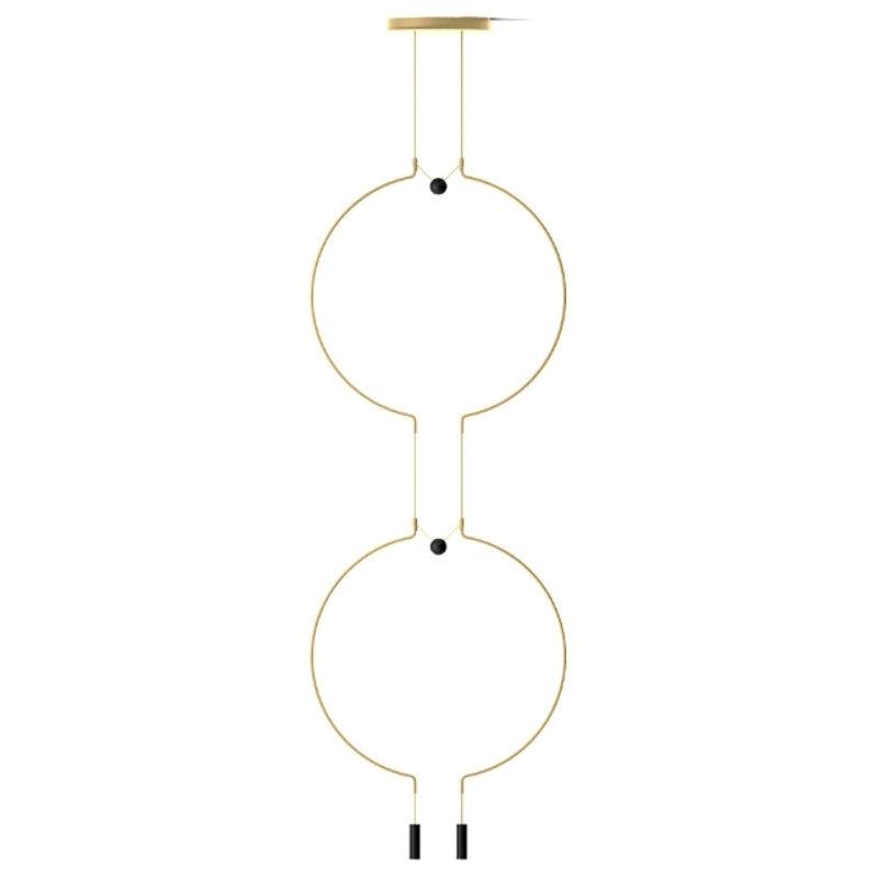 Axo USLIADP2 Liaison 2-lt 22″ LED Round Double Pendant