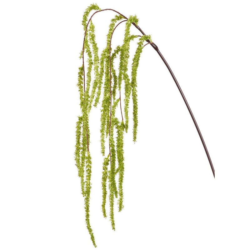 Faux Amaranthus Hanging Spray Green
