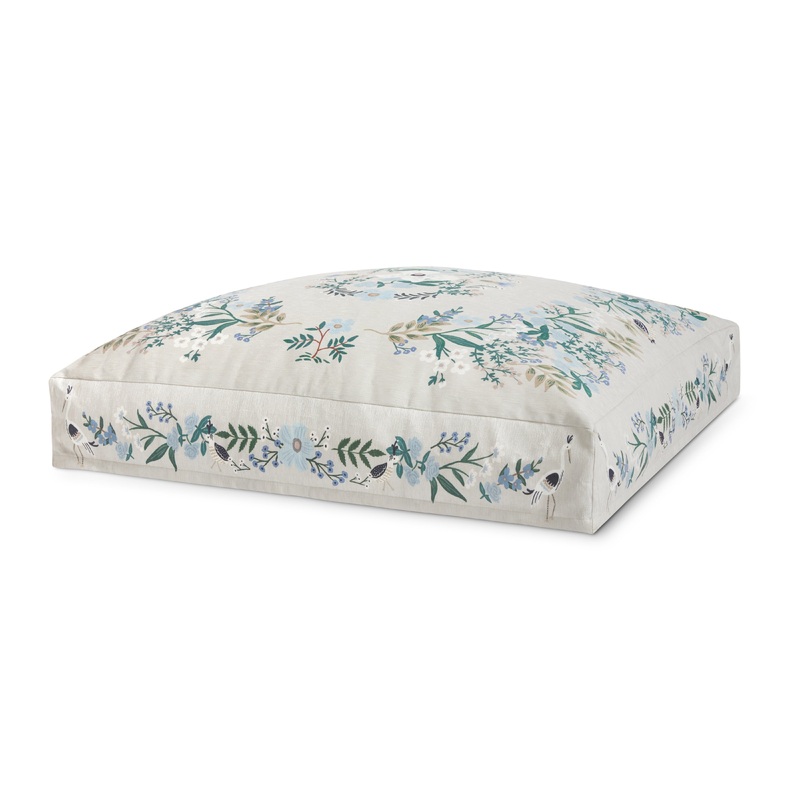 Rifle Paper Co. x Loloi Floor Pillow | Grey / Multi