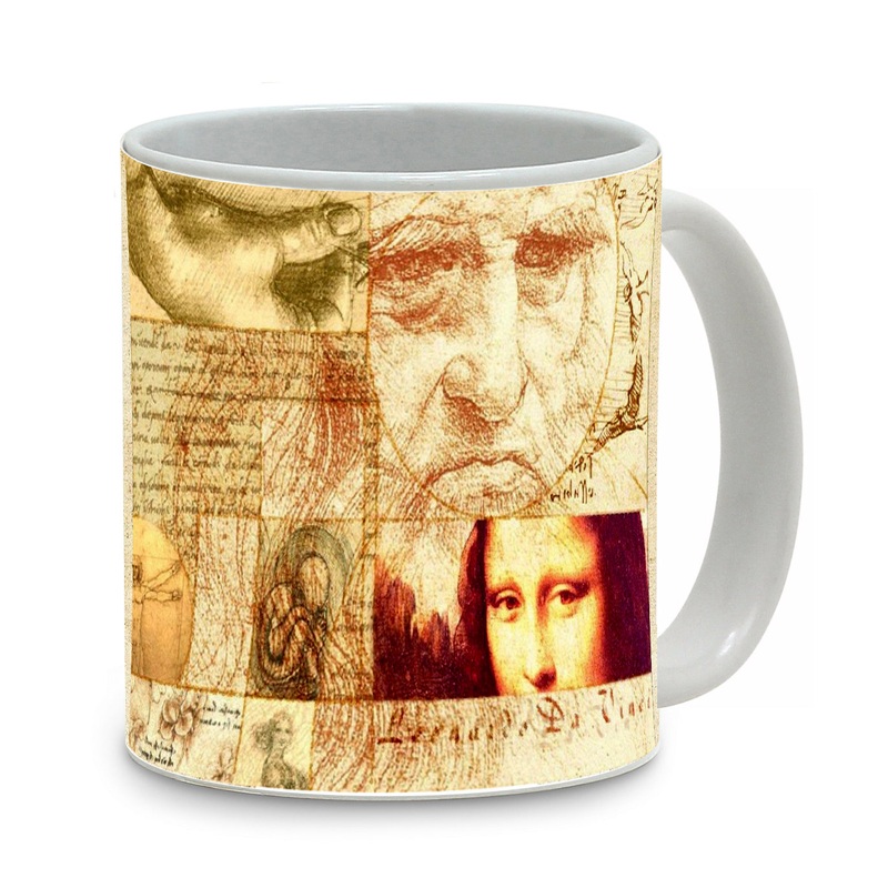 SUBLIMART: Affresco Mug – Leonardo Tribute Collage