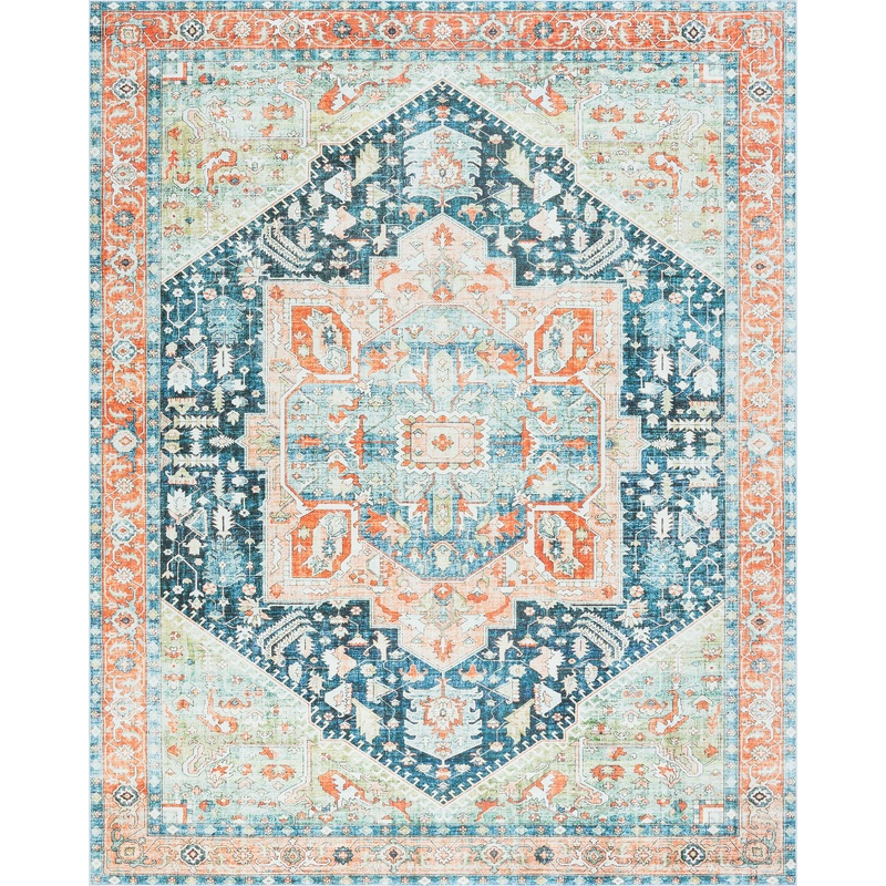 Tayse Persian Area Rug ETE11-Heaven Traditional Flat Weave Indoor Polyester