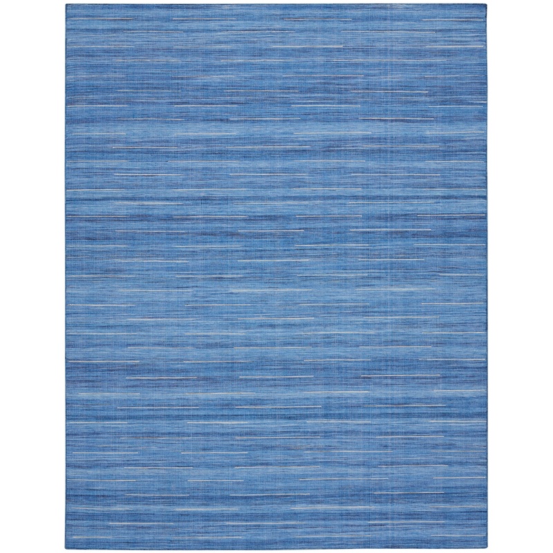 Nourison Interweave 9′ x 12′ Denim Modern Indoor Rug