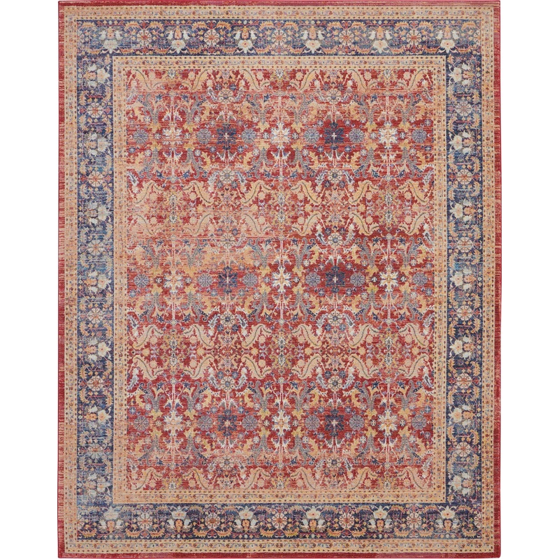 Nourison Ankara Global 8’10” x 11’10” Red Vintage Indoor Rug