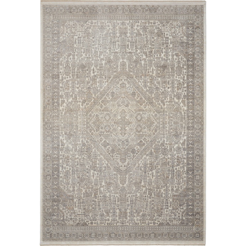 Nourison Lustrous Weave 5’3″ x 7’9″ Ivory Beige Vintage Indoor Rug