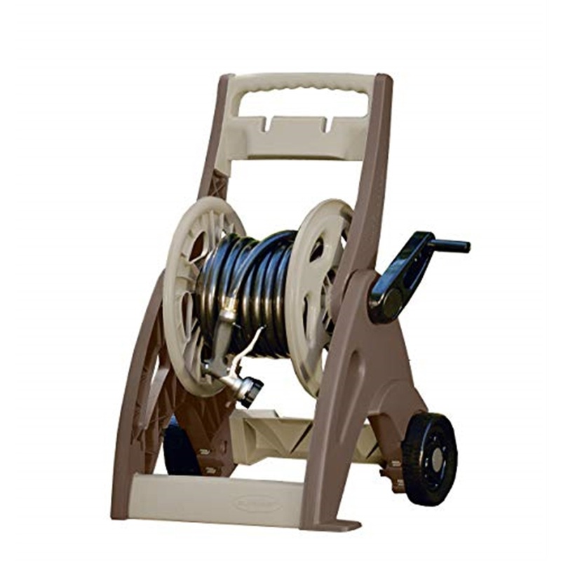 Suncast Hosemobile Reel Cart Hose Caddy Bronze and Taupe, 175 feet