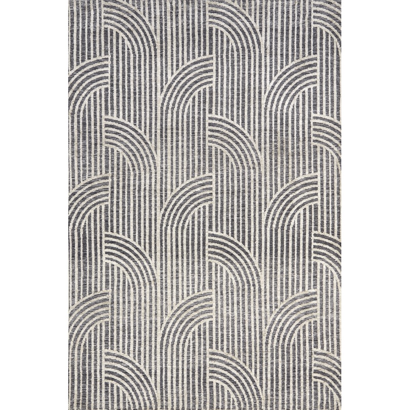 Kirstyn Raised Effect Rug | Dark Grey