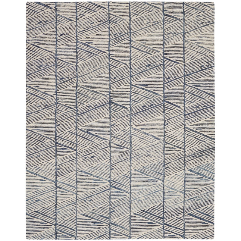 Nourison Colorado 8’3″ x 11’6″ White Blue Modern Indoor Rug