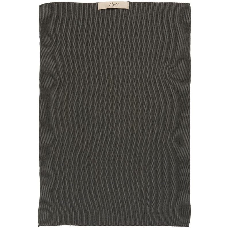 Towel Thunder Grey Knitted