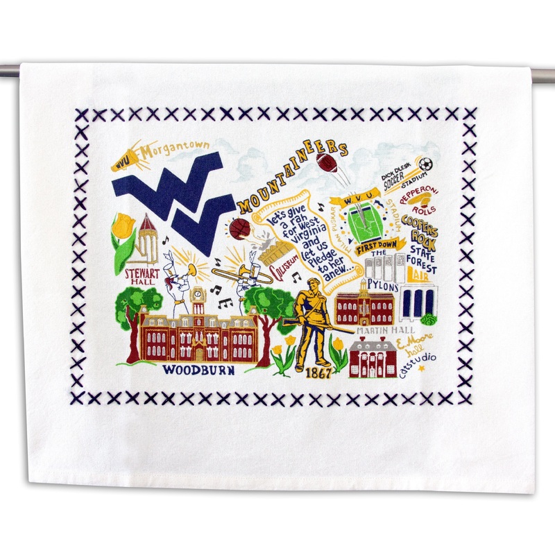 West Virginia University Collegiate Dish Towel