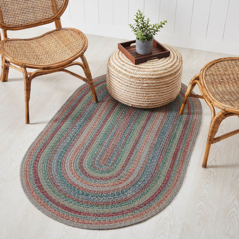 Multi Jute Rug Oval w/ Pad 36×60