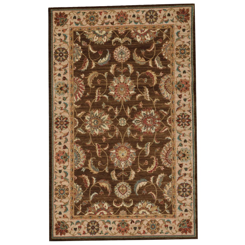 Nourison Living Treasures 3’6″ x 5’6″ Brown Traditional Indoor Rug