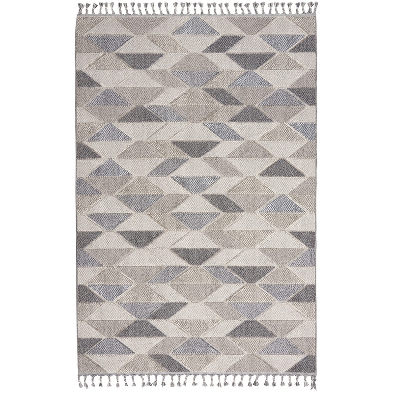 Nourison Paxton 4′ x 6’2″ Grey/Charcoal Modern Indoor Rug