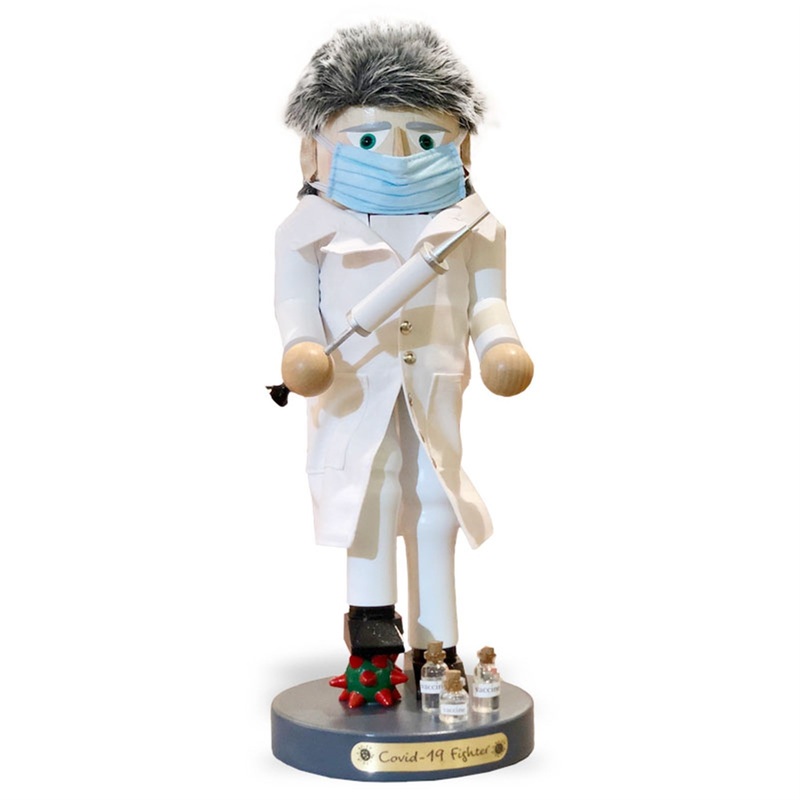 Steinbach Big Nutcracker Collection, Covid-19 Fighter, 15.75″