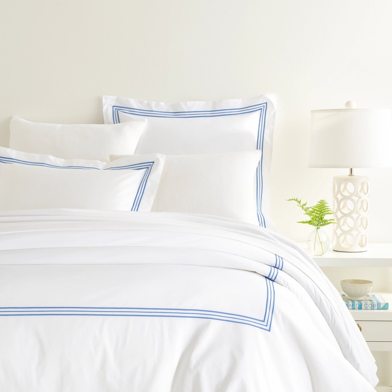 Trio Duvet Cover | French Blue