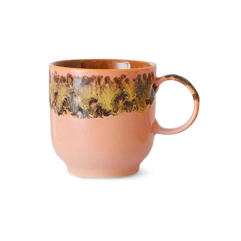 70s Ceramics: Caf Mug Lush