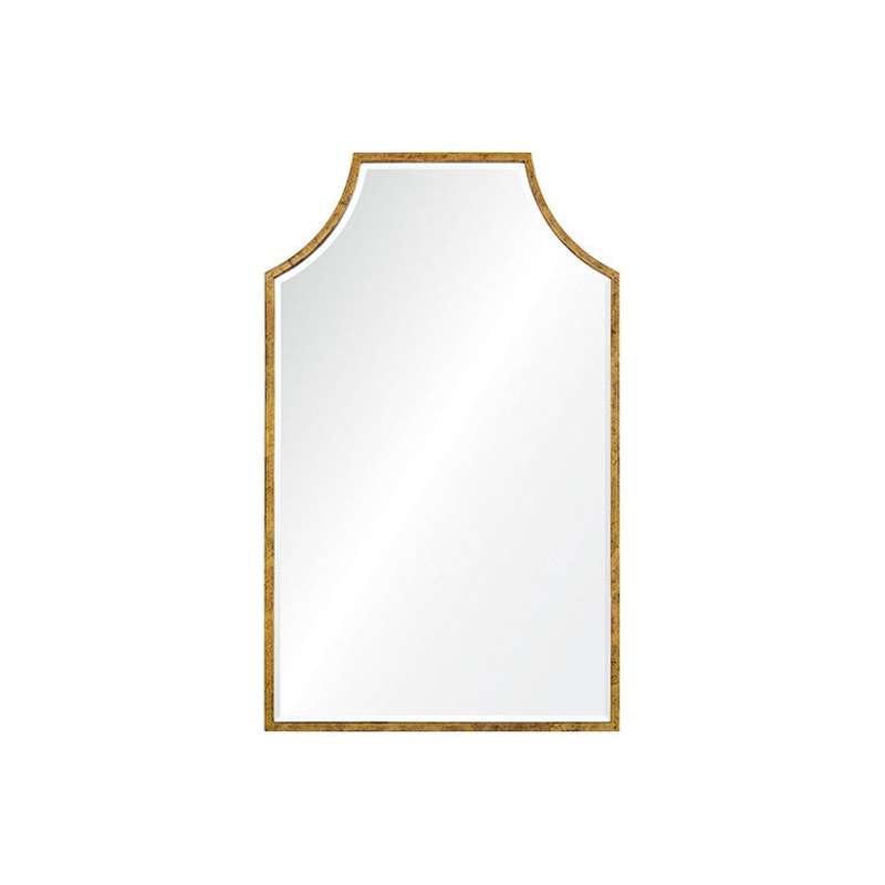 DISTRESSED GOLD LEAF MIRROR