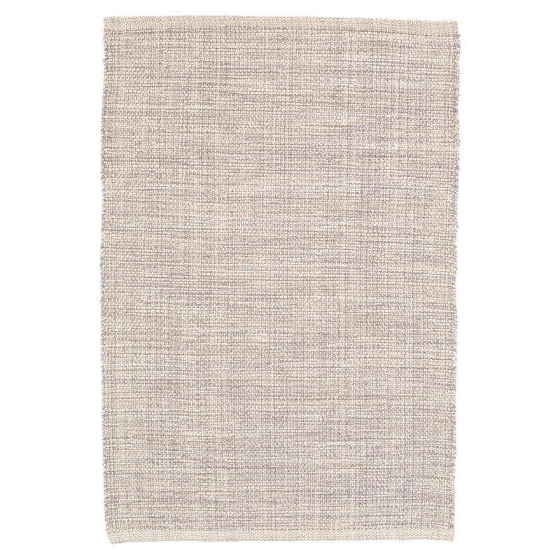 Marled Handwoven Cotton Rug | Grey