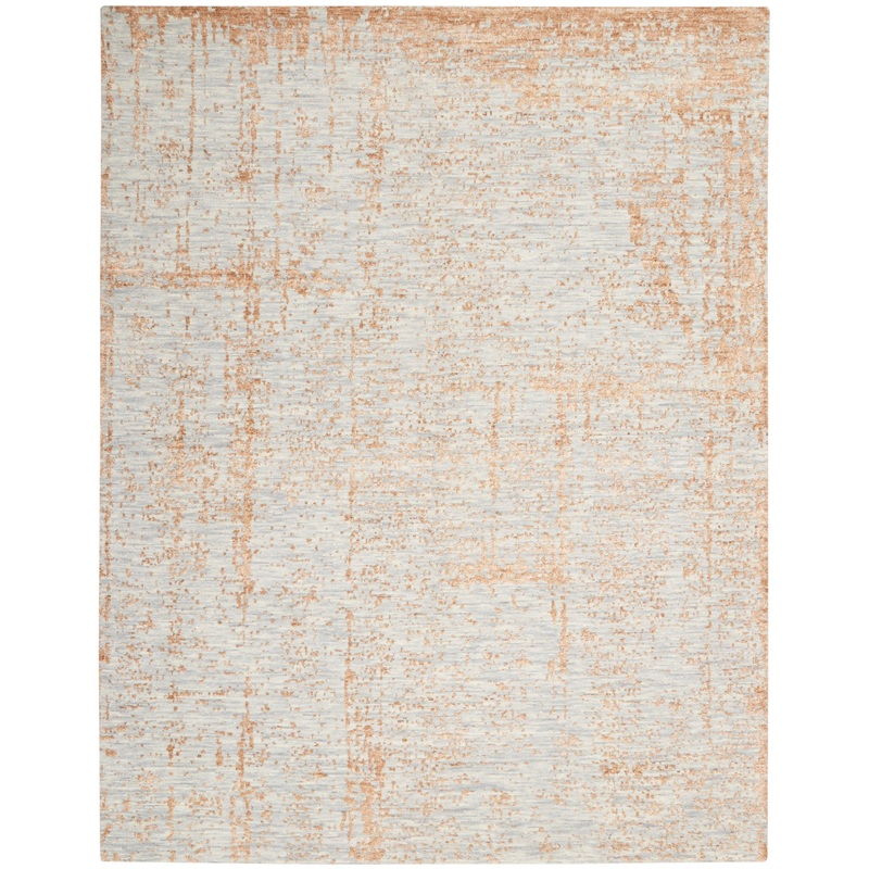 Nourison Luna 9’9″ x 13’9″ Blue Mocha Modern Indoor Rug