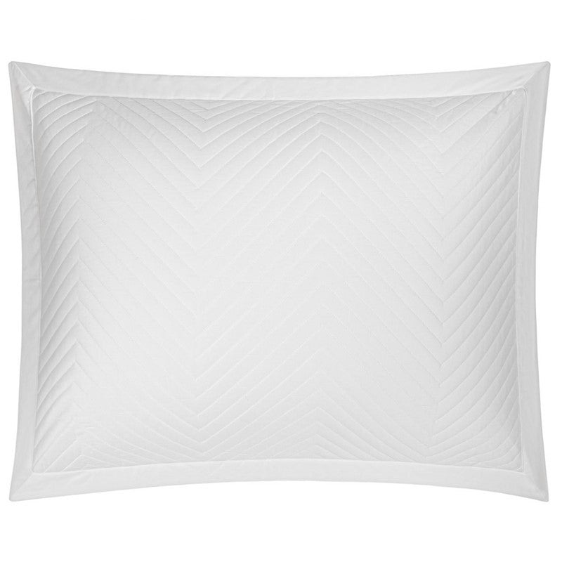 Eloise White Quilted Sham