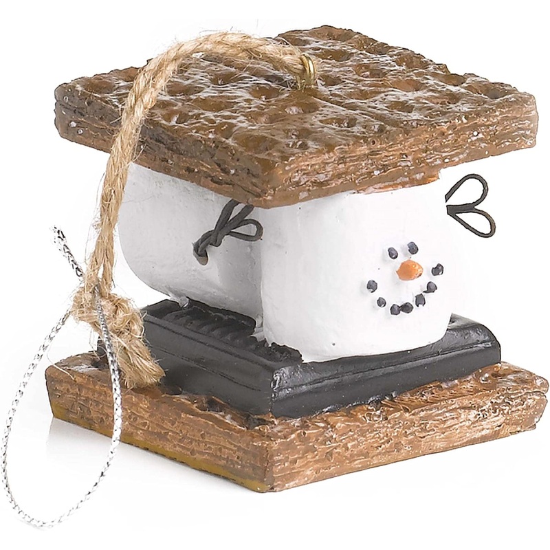 Ganz Resin Christmas S’mores Snowman Christmas Ornament