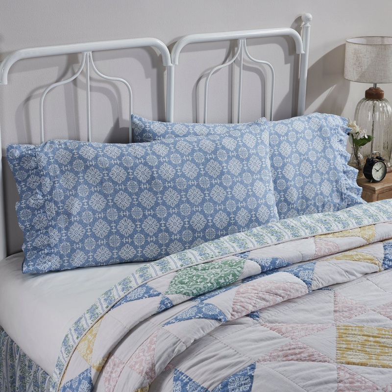 Jolie Ruffled King Pillow Case Set of 2 21×36+4