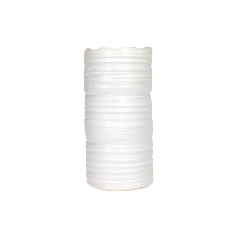 Lace Vase Medium – White
