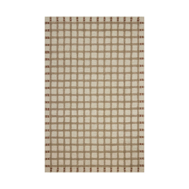 Magnolia Home by Joanna Gaines x Loloi Waylon Natural / Rust Rug