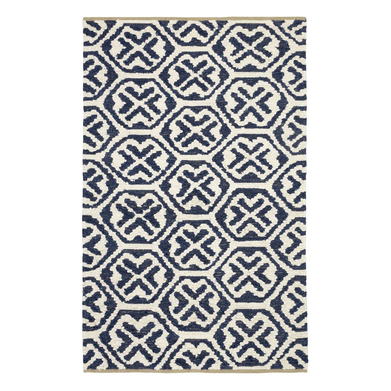 Magnolia Handwoven Jute Rug | Blue