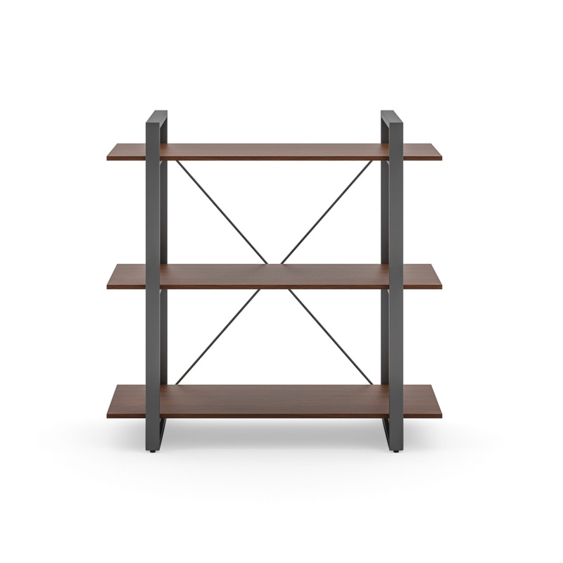 Modern & Contemporary Three-Shelf Bookcase By Merge