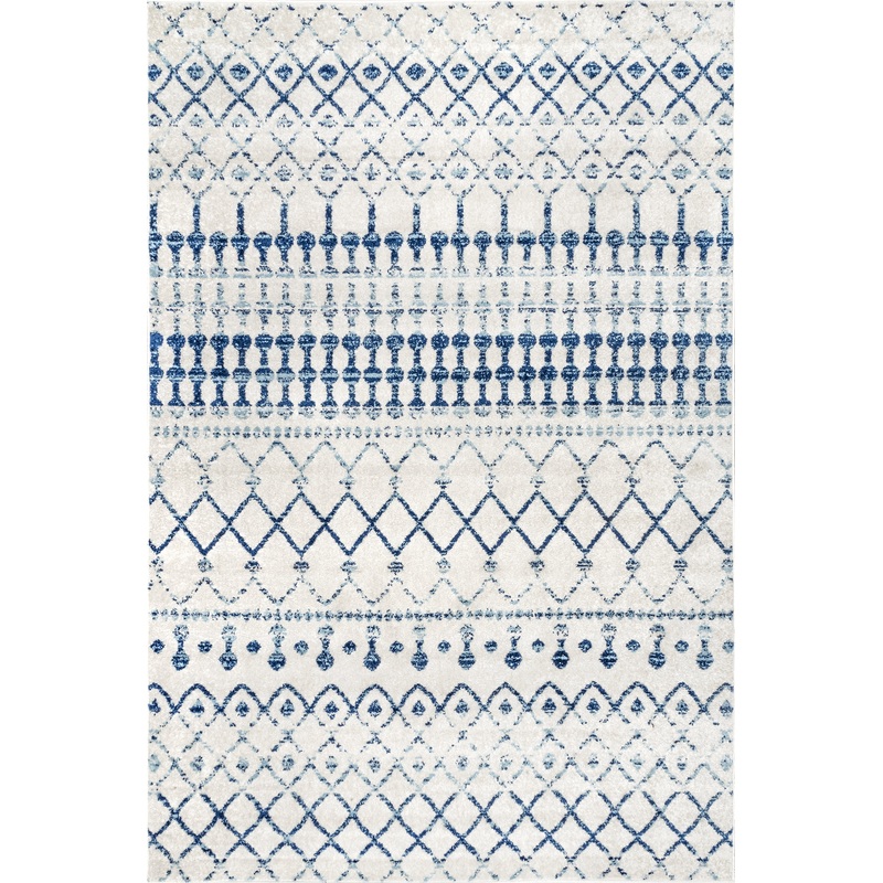 Moroccan Trellis Rug | Light Blue