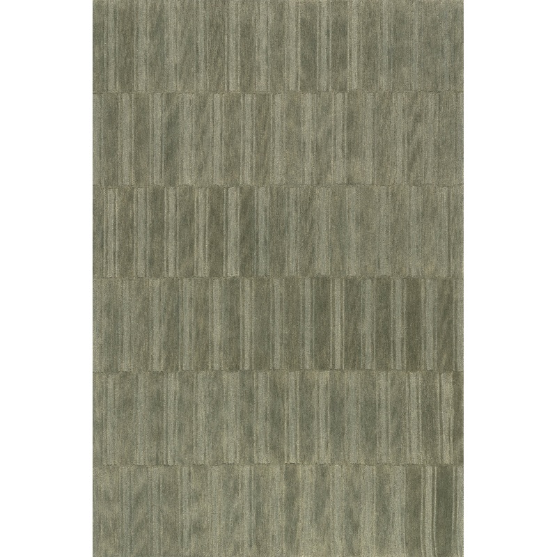 Starke Broken Stripe Wool Rug | Olive