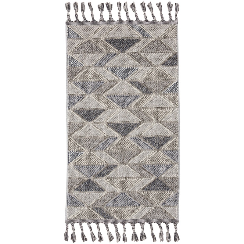 Nourison Paxton 2’2″ x 4’5″ Grey/Charcoal Modern Indoor Rug