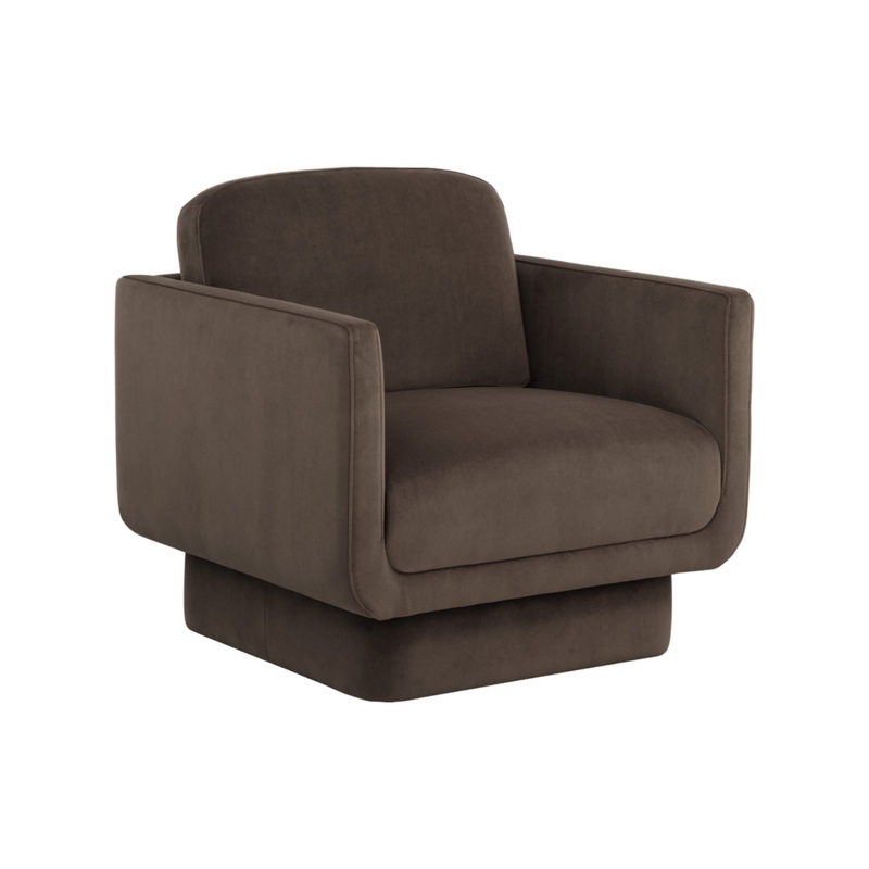 Evelyn Lounge Chair – Meg Dark Brown