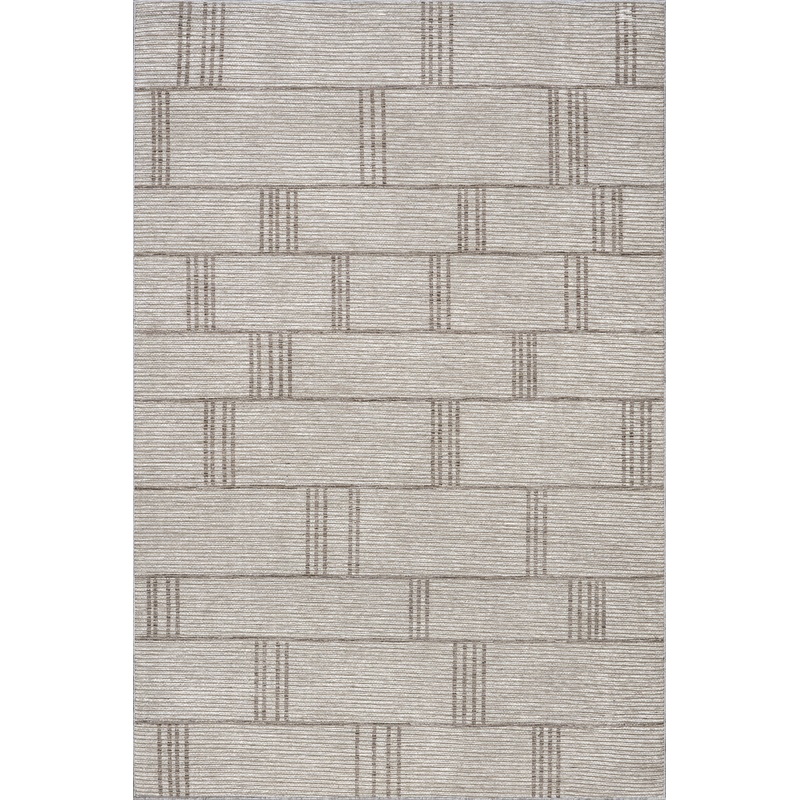 Gisele Geometric Washable Rug | Beige