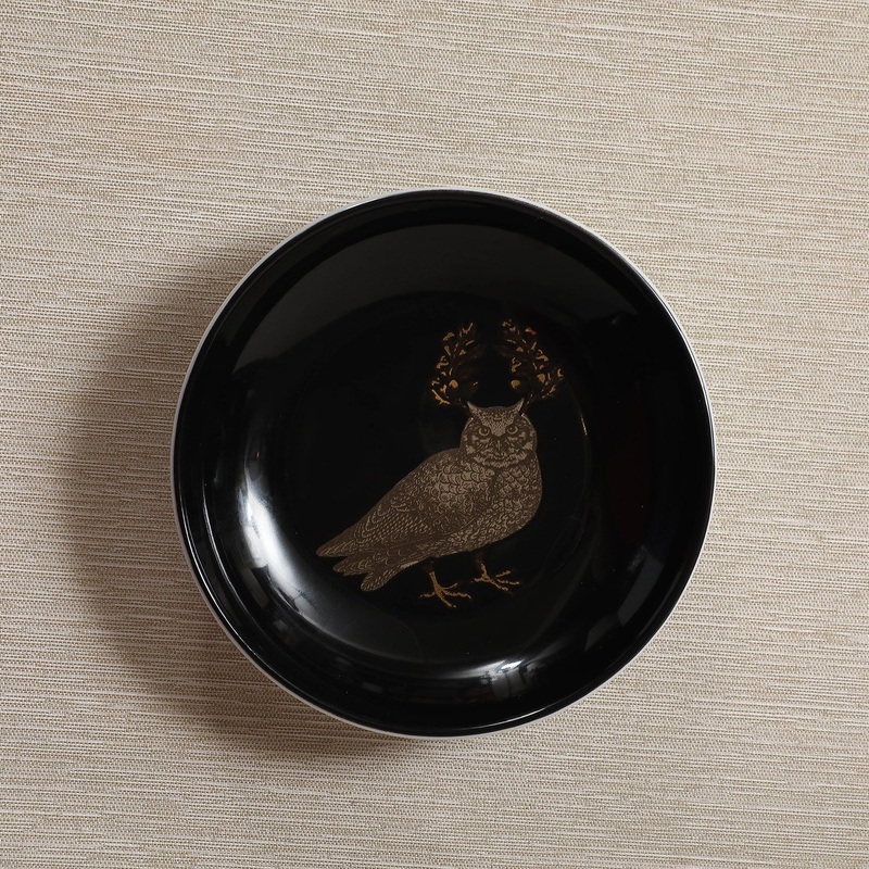 Gold animal motif mini plates
