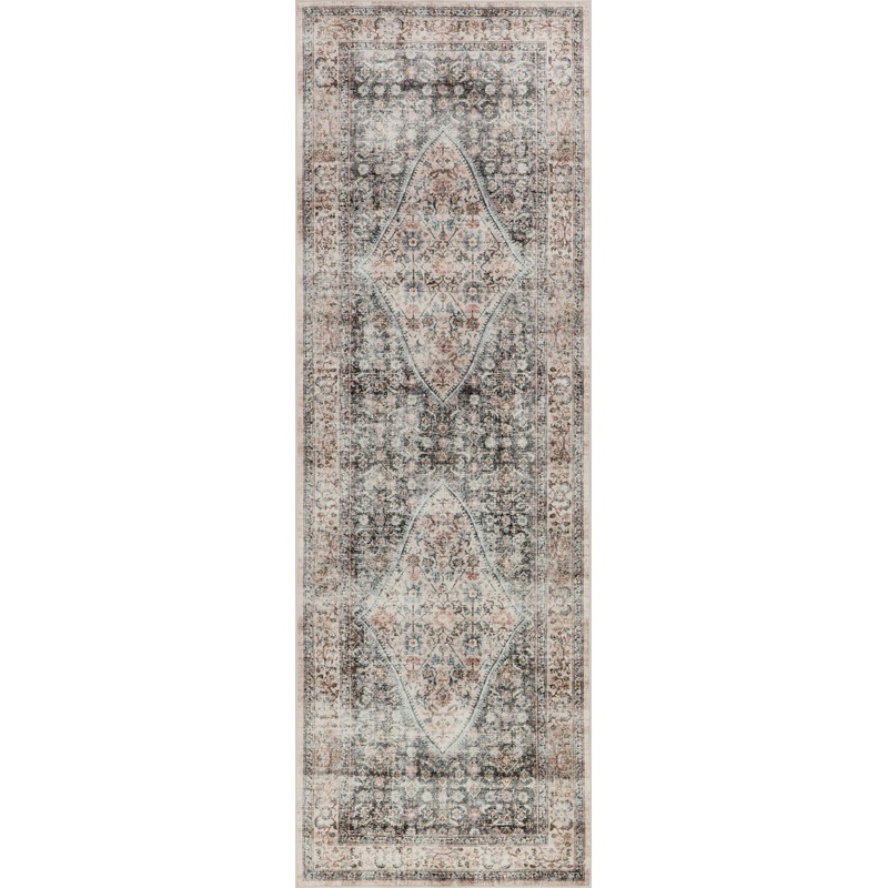 Cedar Medallion Washable Rug | Sage Green