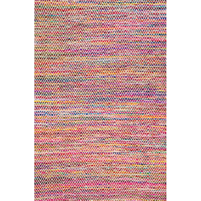 Maxine Chromatic Chevron Rug | Magenta