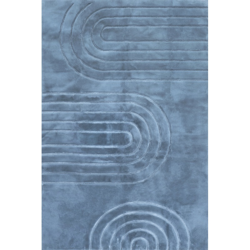 Tracie Arc Plush Cloud Washable Rug | Blue
