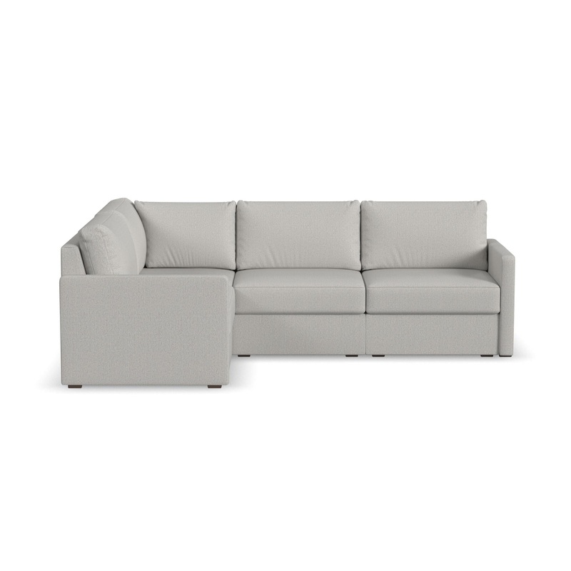 Traditional 4-Seat Sectional with Narrow Arm By Flex