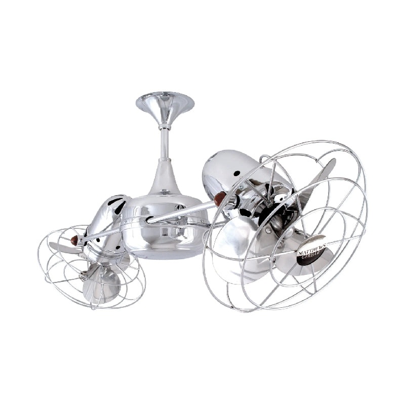 Matthews Fan Duplo-Dinamico 39″ Ceiling Fan with Decorative Cage
