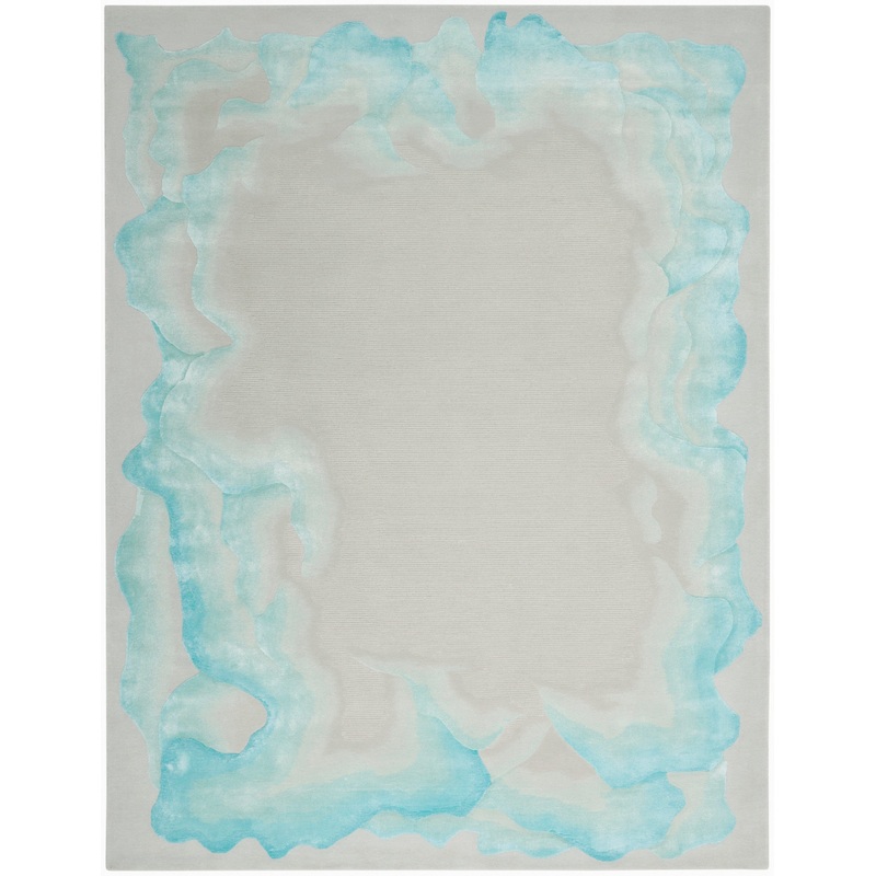 Nourison Prismatic 8’6″ x 11’6″ Sea Mist Blue Modern Indoor Rug