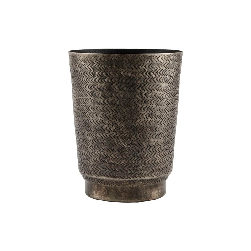 Planter, Oli, Brushed black finish Large
