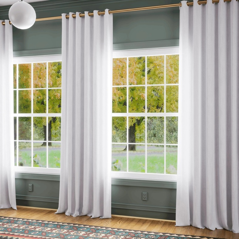 Premium Belgian Linen Flax Curtain Grommet Patti