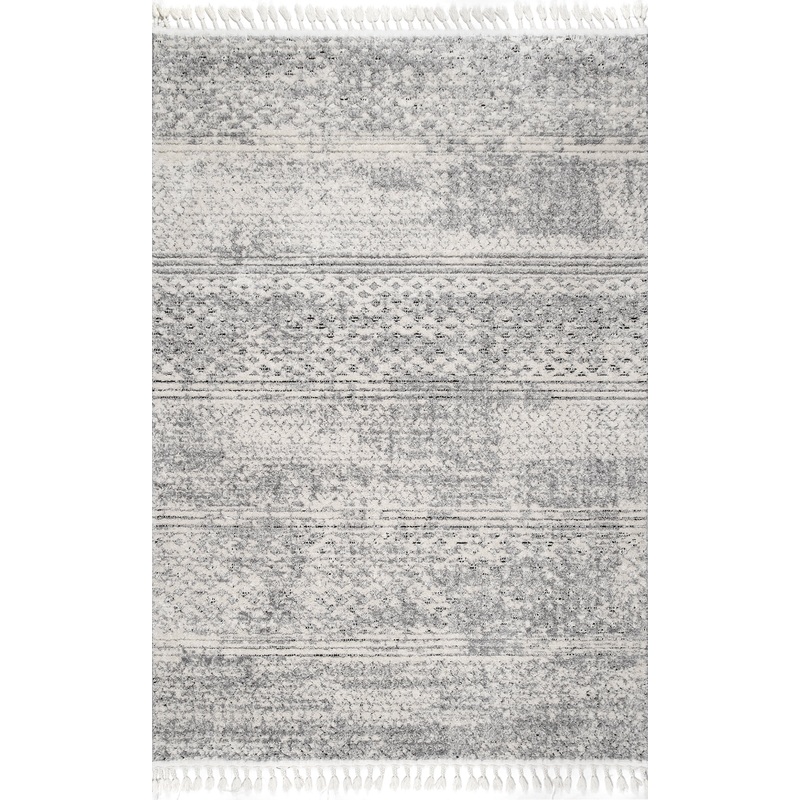 Textured Cloudy Sky Rug | Grey