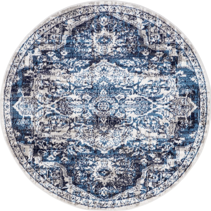 Whitny Shaded Medallion Rug | Blue