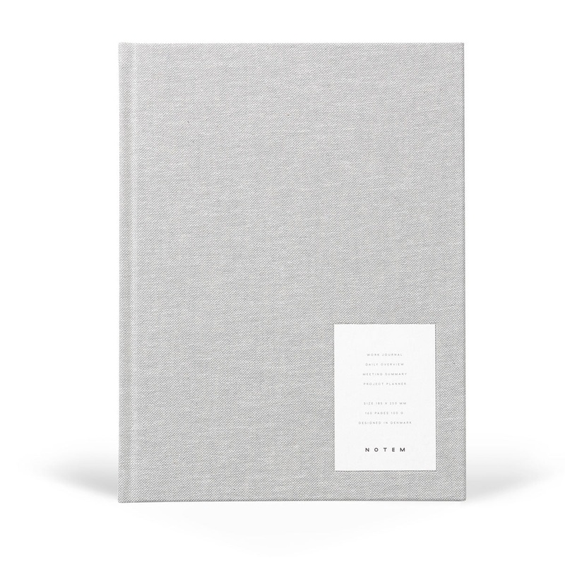 Even Work Journal, Large – Light Grey