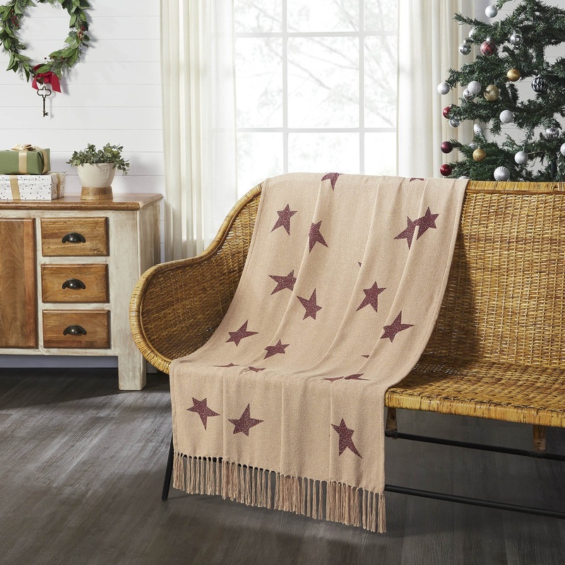 Gable Primitive Star Woven Throw 50×60