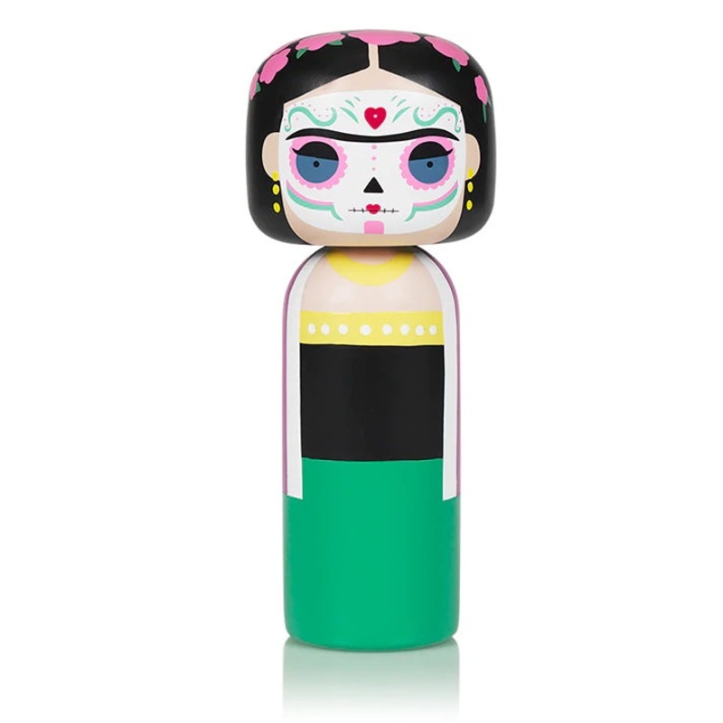 Lucie Kaas Kokeshi Doll – Frida Dia de Muertos LTD