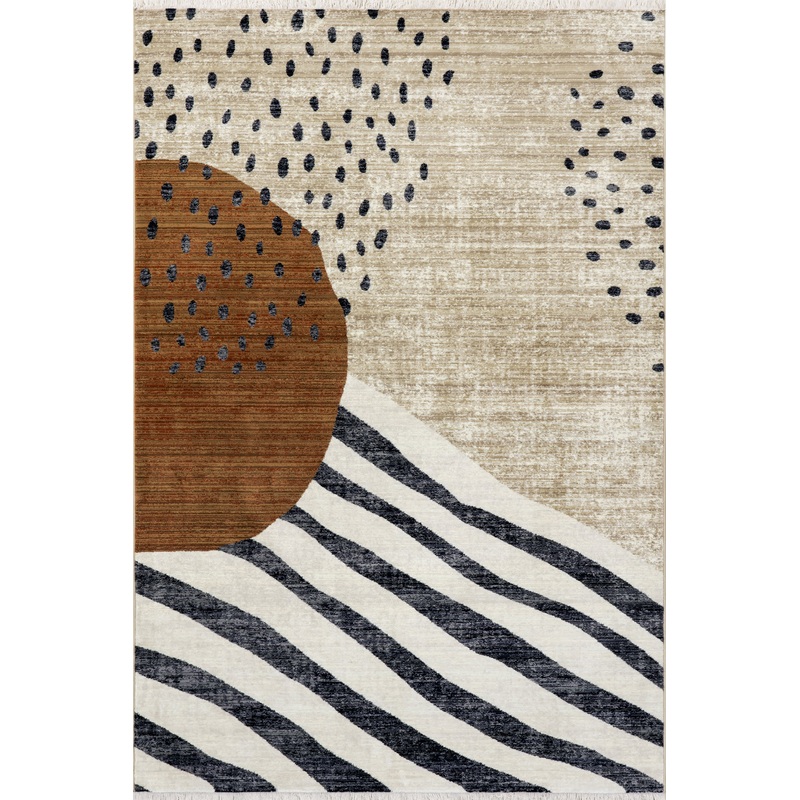 Manaslu Sunrise Fringed Rug | Multicolor