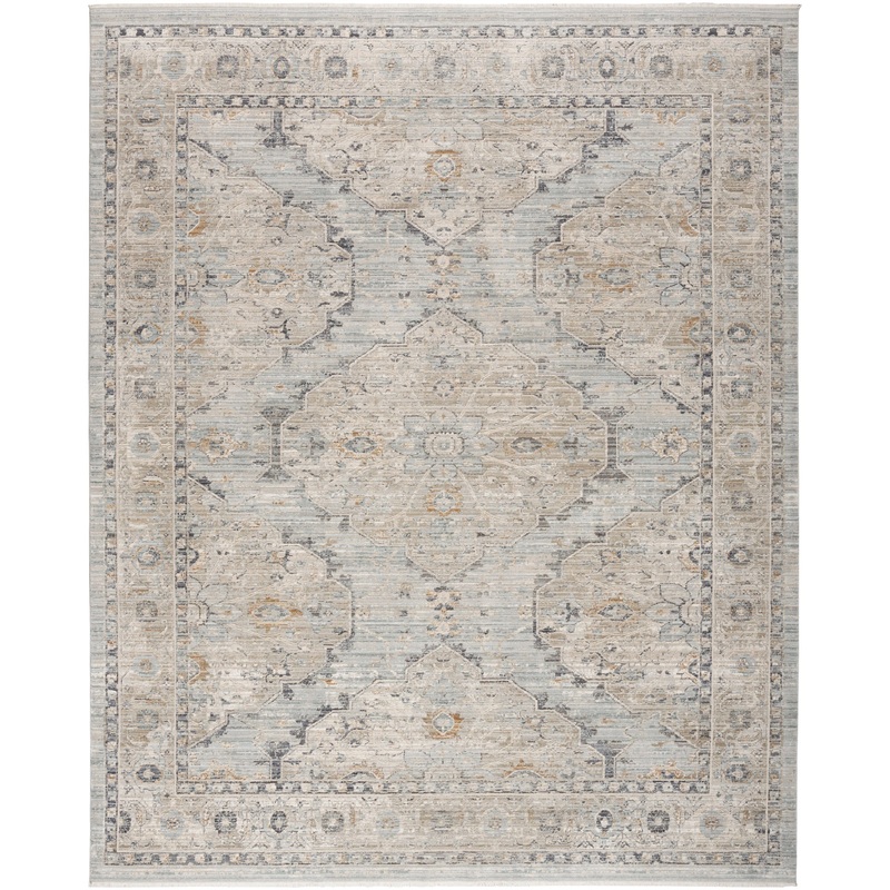 Nourison Lynx 7’10” x 10’1″ Light Blue Vintage Indoor Rug